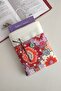 Ethnic Patterned Linen Book Cover 2 Compartments Book Lover Gift - 8
