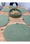Jute Straw American Serving Oval Platter and Basket Set of 7 - 3