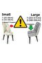 1 Piece Woven Jacquard Oval Chair Cover. Retro Chair Cover Elastic, Flexible, Waterway Pattern - 3