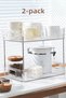 Multi-Purpose 2-Tier Crystal Shelf| Organizer Kitchen Countertop Spice Cabinet Organizer