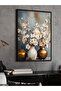 Flower Painting One Piece Black Wooden Framed Painting - 3