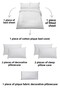 8-Piece Luna Double Cotton Mustard Duvet Cover Set with Elastic Sheets, Embroidery and Pique - 4