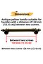Furniture Drawer Kitchen Cabinet Cupboard Door Handle Metal Antique Yellow Handle 128 mm 12.8 cm - 2