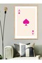 Ace of Spades - Pink One Piece Wooden Framed Painting - 4