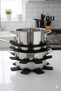 5 Pcs Black Felt Pan Protector Prevents Scratches Practical and Soft Pot Pan Separator Felt - 4