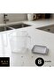 8 Pieces Crystal Square Food and Food Storage Box 1.6 Lt - 5