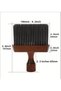 Dark Wood Handle Quality Soft Scalp Brush Hair Salon Hair Cleaning Brush - 3