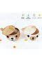 Natural Bamboo Double Teddy Bear Basket / Storage Box, Hand-Woven, Hanmade, Rattan, with Lid - 3
