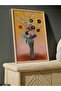 Flower Bouquet in a Vase Single Piece Wooden Framed Painting - 3