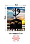 4 Pieces 1000 Piece Puzzle - Holy Kaaba / Istanbul Evening / Starry Night / Old Street - 5