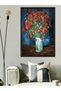 Vincent Van Gogh Poppies in a Vase One Piece Black Wooden Framed Painting