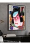 Japanese Style One Piece Black Wooden Framed Painting - 3