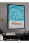 Depth of Swimming Pool One Piece Black Wooden Framed Painting - 3