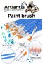 Paint Brush Cut and Round Tip 10Pcs Synthetic Brush Economical Watercolor Acrylic Paint Gouache Paint - 2