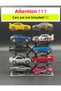 1/64 Scale Vehicle Display Stand (for 10 Cars) - Black - Cars Not Included!