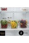 2 Pieces Crystal Square Food and Food Storage Box 1.6 Lt - 5