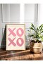 Xoxo One Piece Wooden Framed Painting - 2