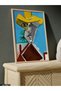 Pablo Picasso Portrait in a Yellow Hat One Piece Wooden Framed Painting - 3
