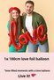 15 Red Heart Balloon Set Love and Big Heart Foil Balloon 15 Heart Candle Helium Compatible Lover - 2