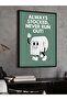 Always Stocked Never Run Out Single Piece Black Wooden Framed Painting - 3