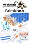 Paint Brush Cut and Round Tip 12Pcs Synthetic Brush Economical Watercolor Acrylic Paint Gouache Paint - 2