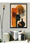 Abstract Bohemian One Piece Black Wooden Framed Painting