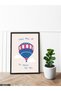 To Touch the Sky Balloon One Piece Black Wooden Framed Painting - 2