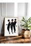 3 Smiling Woman One-Piece Wooden Framed Painting - 2