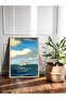 Waves of Freedom One Piece Wooden Framed Painting - 2