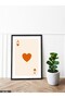 Orange Heart of the Horse One Piece Black Wooden Framed Painting - 2