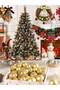 6 Pieces Christmas Tree Ornament 5 cm Glittery and Shiny Tiny Cute Ball Tree Ornament Christmas Tree Decoration Bright Color - 4