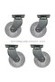 Office Armchair Cabinet Shelf 360 Degree Swivel 50 X 20 Table Wheel Transparent 50 mm (4 Pieces)