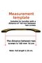 Furniture Kitchen Cabinet Cupboard Handle Handle Handles 160 mm - 16 cm Antique Antique Yellow Metal - 2