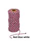 Gift Wrapping, Packing Twine, Martenitsa, DIY Twine, 200 Meters (Twine Baker), Red-Blue-White Color