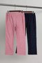 Pink-Navy Blue 2-Pack Star and Heart Fleece Winter Knitted Pajama Bottoms Tbbaw26Ia00000 - 8