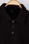 Siyah Yeni Oversize/Geniş Kesim Soft Kalite İçi Polarlı Polo Yaka Sweatshirt TMNAW26SW00004 - 6