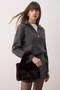 Plum Faux Fur Women's Shoulder and Hand Bag Takaw26Oc00071