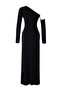 Siyah Cut Out ve Aksesuar Detaylı Örme Maxi Abiye & Mezuniyet Elbisesi TPRAW26AE00012 - 8