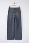 Gri Yüksek Bel Baggy Wide Leg Rahat Geniş Paça %100 Pamuklu Jeans TWOAW26JE00239 - 6