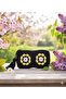 Black Yellow Color Embossed Flower Design Zippered Hand Knitted Card Holder Phone Case Wallet Small Bag