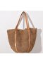 Oval Leather Base Leather and Straw Handle Snap Fastener Lined Soft Beach Imported Straw Bag - 4
