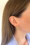 Gold Twist Detailed Hoop Earrings