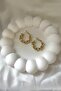 Gold Twist Detailed Hoop Earrings - 3