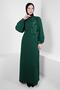 FLOWER DETAILED CREPE DRESS 44179 - 2