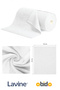 (20-Piece Roll) Lavine Multi-Purpose 100% Microfiber Cleaning Cloth "White" 25X32 Large Size Use to Pick up Debris - 8