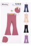 Girls' Ribbed Spanish Leggings with Flares - 2