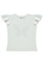 Butterfly Embroidered T-Shirt for 2-5 Years Old - Ecru