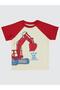 Boy's T-Shirt 2-5 Years Red - 2