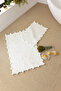 Alya 100% Cotton Bath Mat Ecru 40x60 60x90