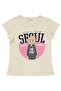 Seoul Printed 2-5 Years Old T-Shirt - Ivory